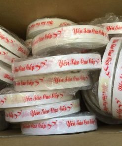 băng keo in chữ "Yến Sào Cao Cấp"