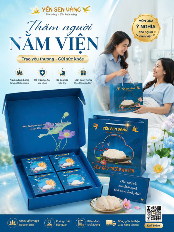 Thăm người nằm viện nên mua gì cẩm nang chọn quà yến sen vàng