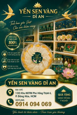 Banner quảng cáo Yến Sen Vàng - Yến sào nguyên chất TPHCM