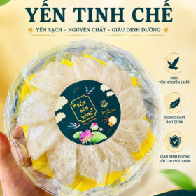 Yến tinh chế nguyên chất – nguyên liệu chưng yến sào – Yến Sen Vàng